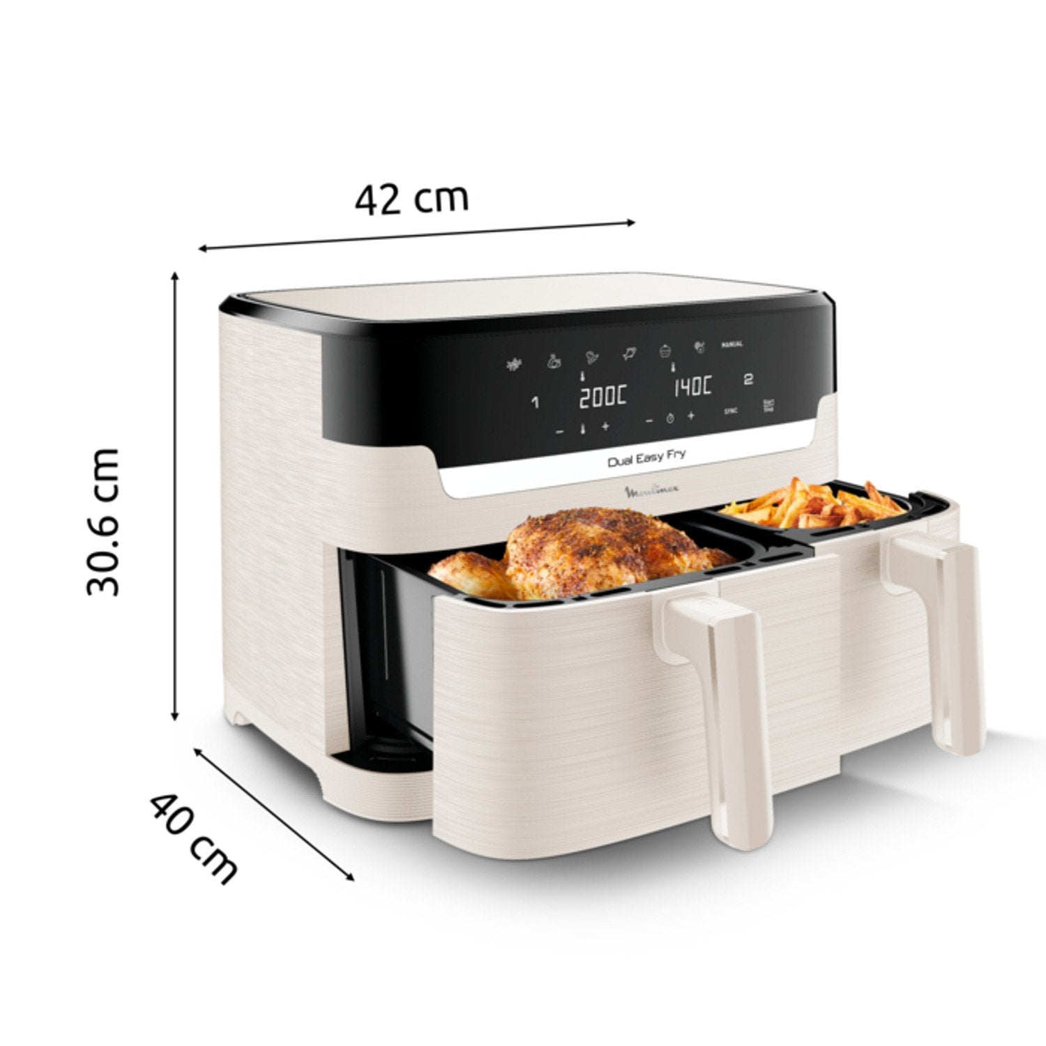 Airfryer Easy Fry Dual 8L EZ901AF0 MOULINEX