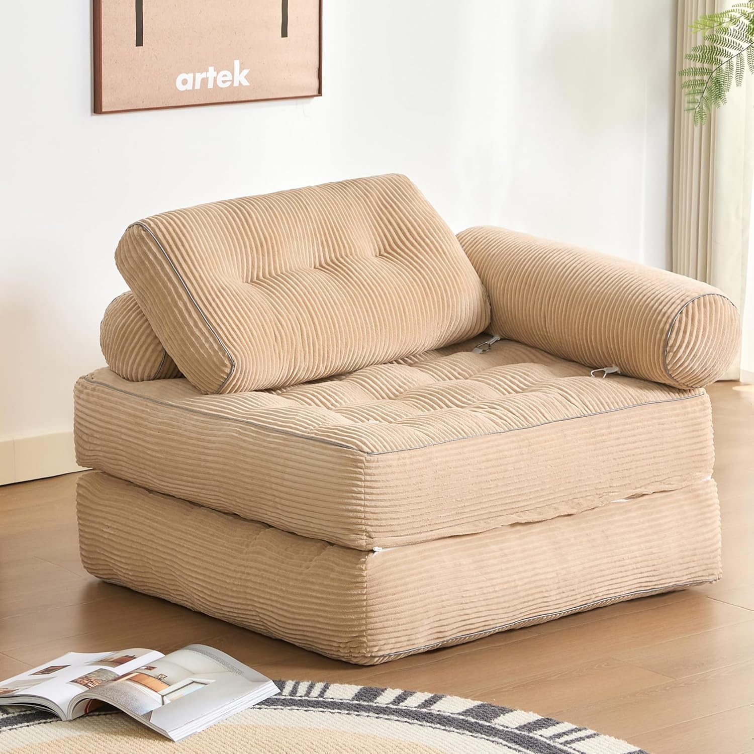 SimplyPouf Velour 1 place