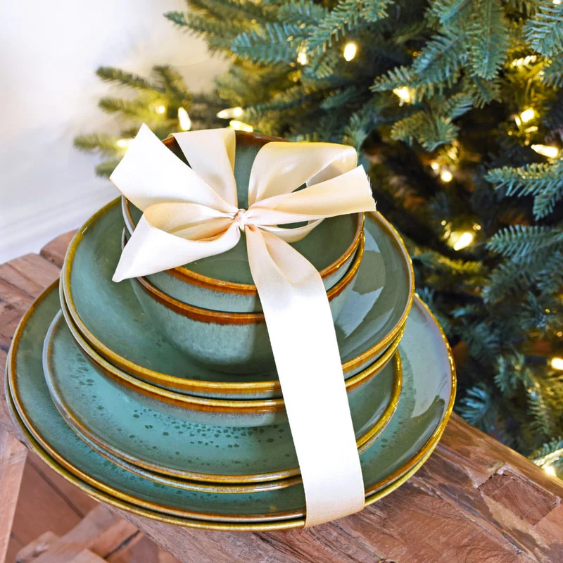 Service pour 6 | Vert rivage  | Céramique