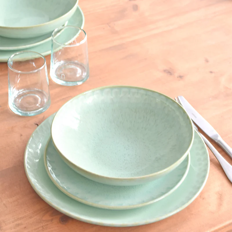 Service pour 6 | Vert audacieux | Céramique